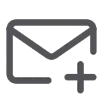 Mail Plus SVG Icon
